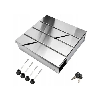 Skrzynka na listy pocztowa na gazety, ulotk DUŻA WRZUTNIA STAL NIERDZEWNA INOX